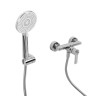 Смеситель для душа в комплекте с ручным душем, шлангом и держателем Cezares AURORA-ESDM-CRM