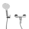 Смеситель для душа в комплекте с ручным душем, шлангом и держателем Cezares AURORA-ESDM-CRM