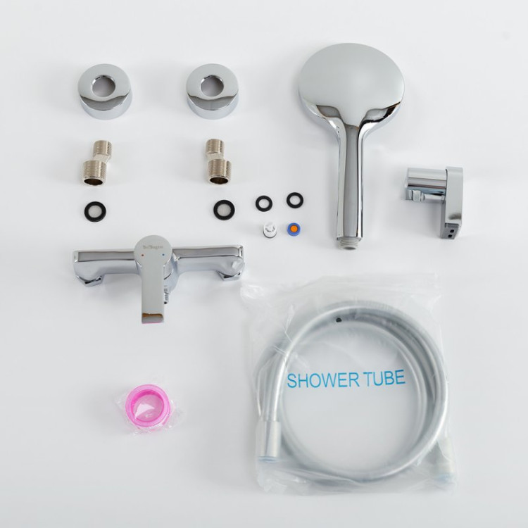 Смеситель для душа в комплекте с ручным душем, шлангом и держателем Cezares AURORA-ESDM-CRM