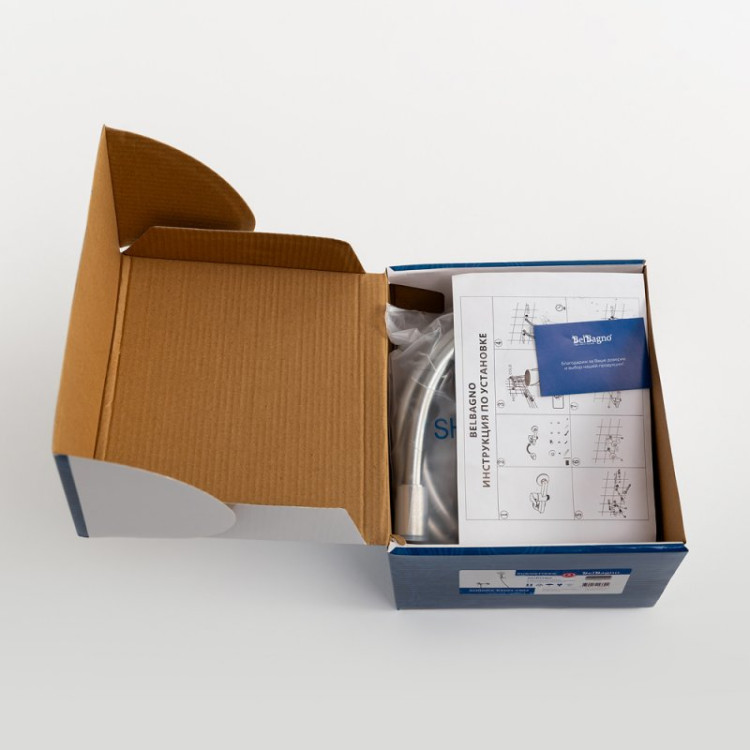 Смеситель для душа в комплекте с ручным душем, шлангом и держателем Cezares AURORA-ESDM-CRM