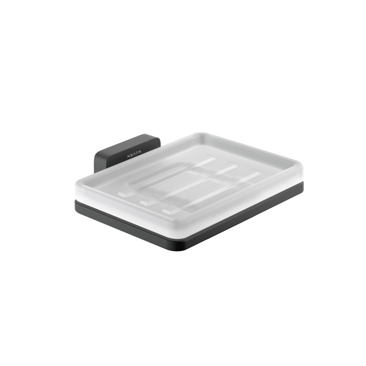 Мыльница Aquatek матовый черный AQ4303MB Либра