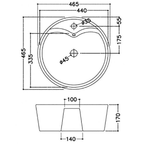 Раковина-чаша Jaquar JDS 50 JDS-WHT-25935