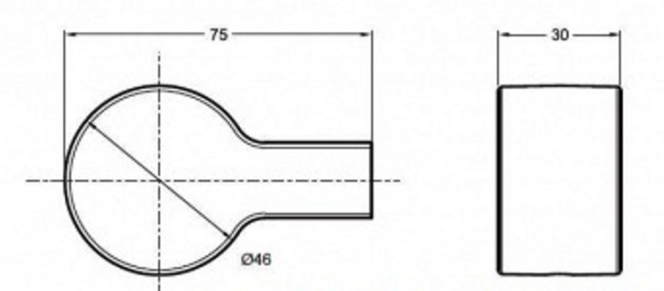 Крючок для полотенец Jacob Delafon Singulier 15209D-CP