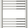 Полотенцесушитель водяной Сунержа Богема+ прямая 600х400 Без покрытия