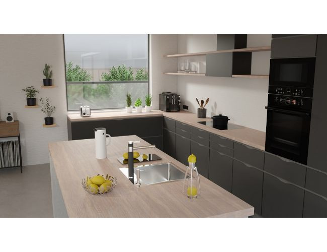 Мойка PURE 30 KMB-90 515X525 в компл. с сифоном 1127252,