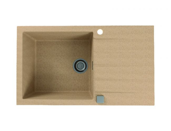 Мойка ALVEUS GRANITAL CADIT 40 BEIGE - G55 860 X 500 1X в комплекте с сифоном 1132823,