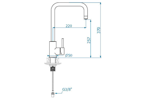 Смеситель для кухни ALVEUS DUAL SAT