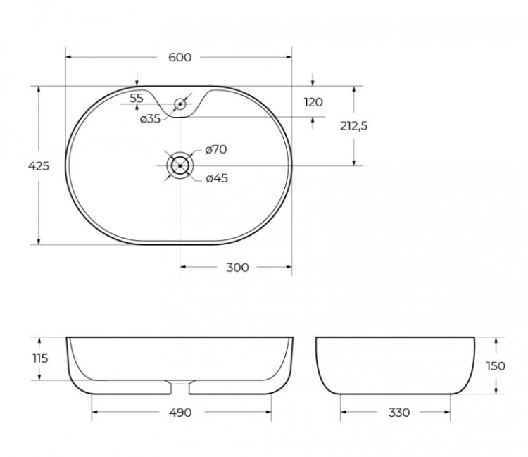 Донный клапан с системой Клик-клак с переливом, чёрный матовый BelBagno BB-SAT-NERO
