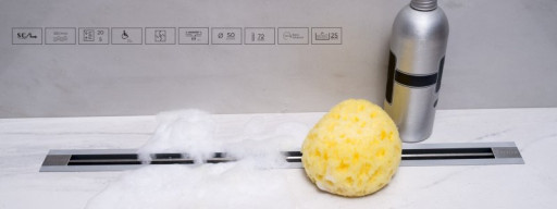 Линейный трап Confluo Slim Line 1150,ультратонкая модель с дизайн-вставкой Slim Cezares 13100038