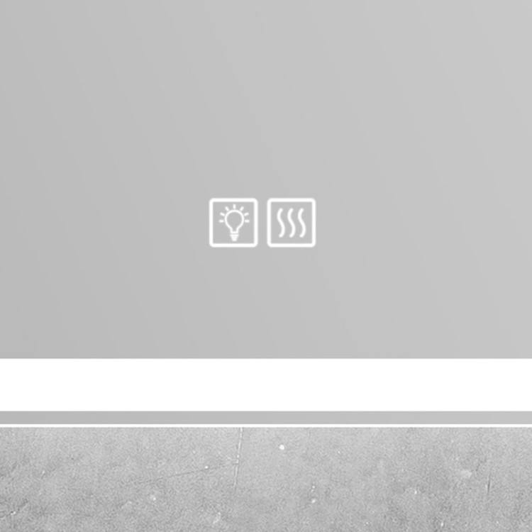 Зеркало с встроенным светильником, сенсорным выключателем и подогревом 12W BelBagno SPC-GRT-1000-800-LED-TCH-WARM