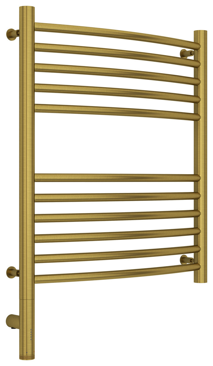 Полотенцесушитель электрический Сунержа Богема 3.0 выгнутая 600х500 МЭМ левый Состаренная латунь