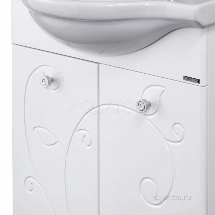 Тумба под раковину Aquaton Лиана 60 белый 1A163101LL010