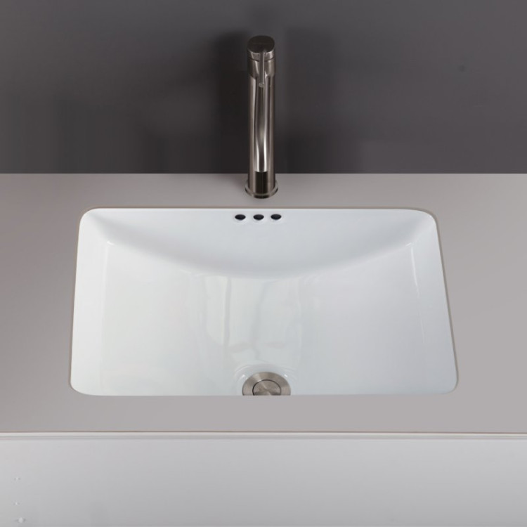 Раковина керамическая встраиваемая под столешницу BelBagno BB1006