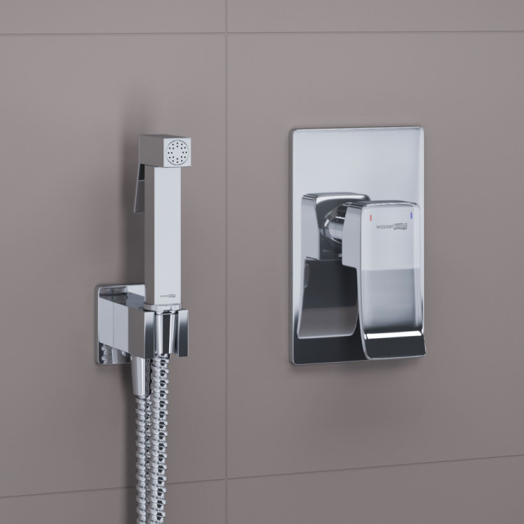 WasserKRAFT A106157 Встраиваемый комплект для биде со шлангом 120 см