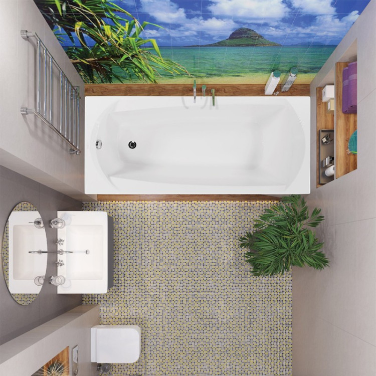 Акриловая ванна Vagnerplast Ebony 160x75