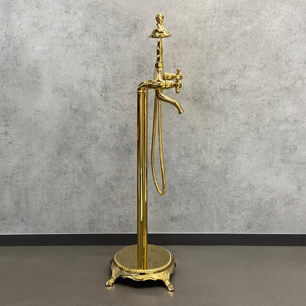 COMFORTY. Смеситель напольный, FE0051-CCT, золото