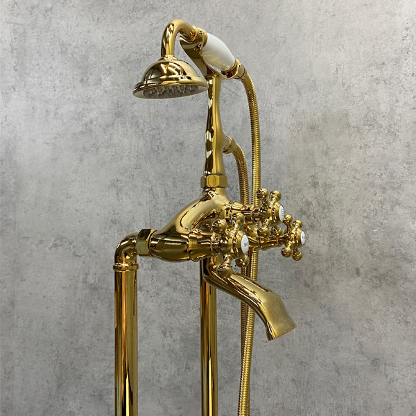 COMFORTY. Смеситель напольный, FE0051-CCT, золото