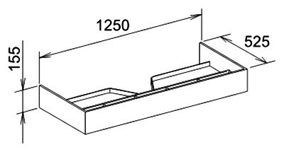 Тумба под раковину Keuco Edition 300 30372 009000