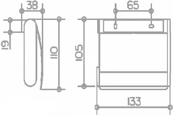 Держатель для туалетной бумаги Keuco Plan 14960 010000