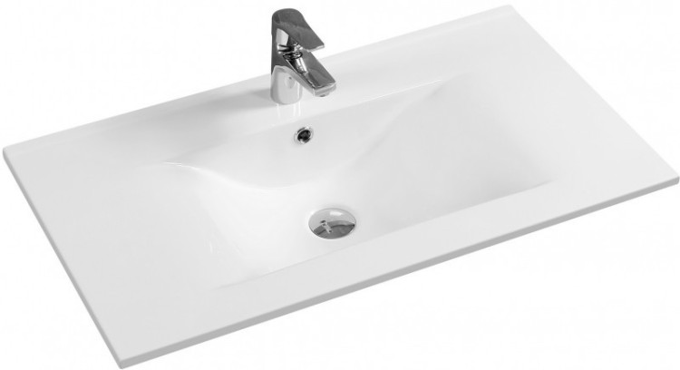 Тумба с раковиной SanVit Авеню-2 100 с фактурой под дерево подвесная