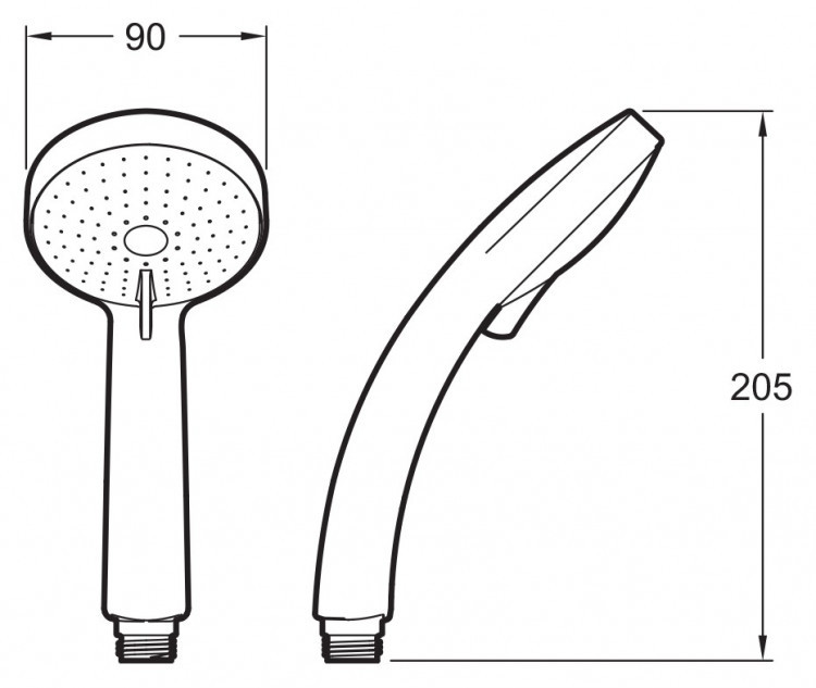 Ручной душ Jacob Delafon Citrus E12902-CP