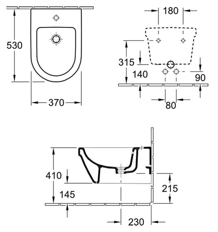 Биде Villeroy&Boch Omnia Architectura 54840001 подвесное