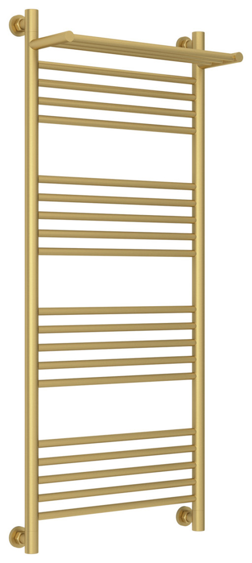 Полотенцесушитель водяной Сунержа Богема с полкой+ 1200х500 Матовое золото