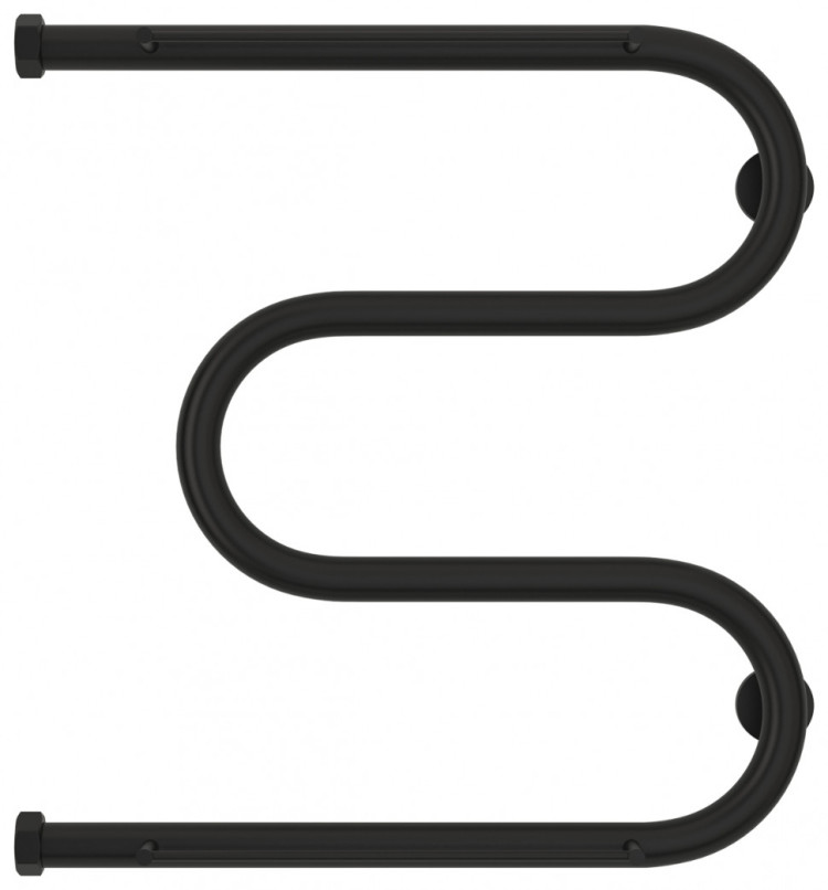 Полотенцесушитель водяной Сунержа М-образный 2 полки+ 500х500 Матовый чёрный