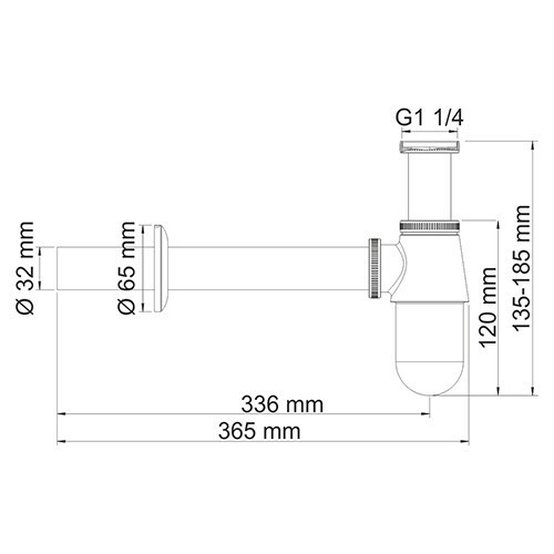 WasserKRAFT A071 Сифодля раковины