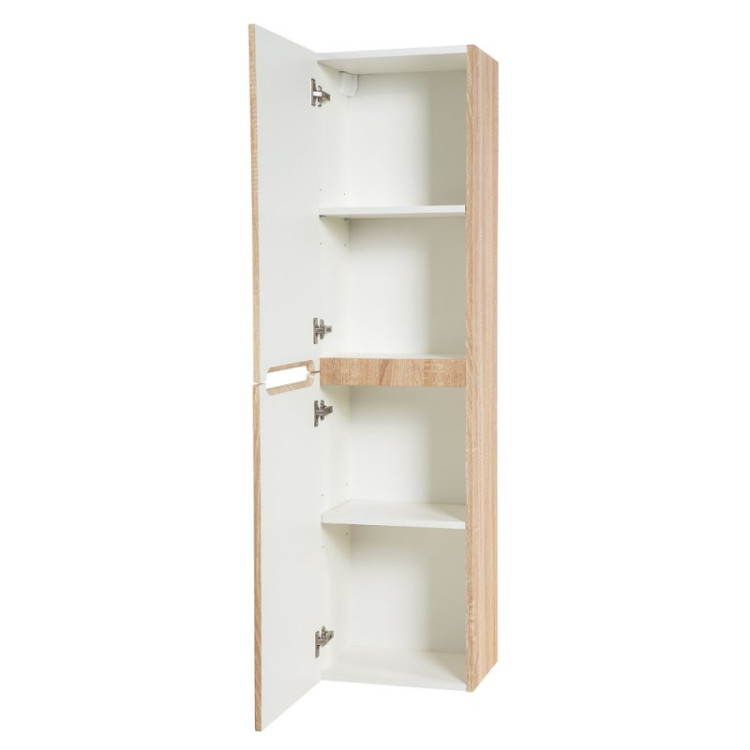 Шкаф подвесной, с двумя распашными дверцами с доводчиками, две полки внутри, левосторонний BelBagno ETNA-1500-2A-SC-RW-P-L