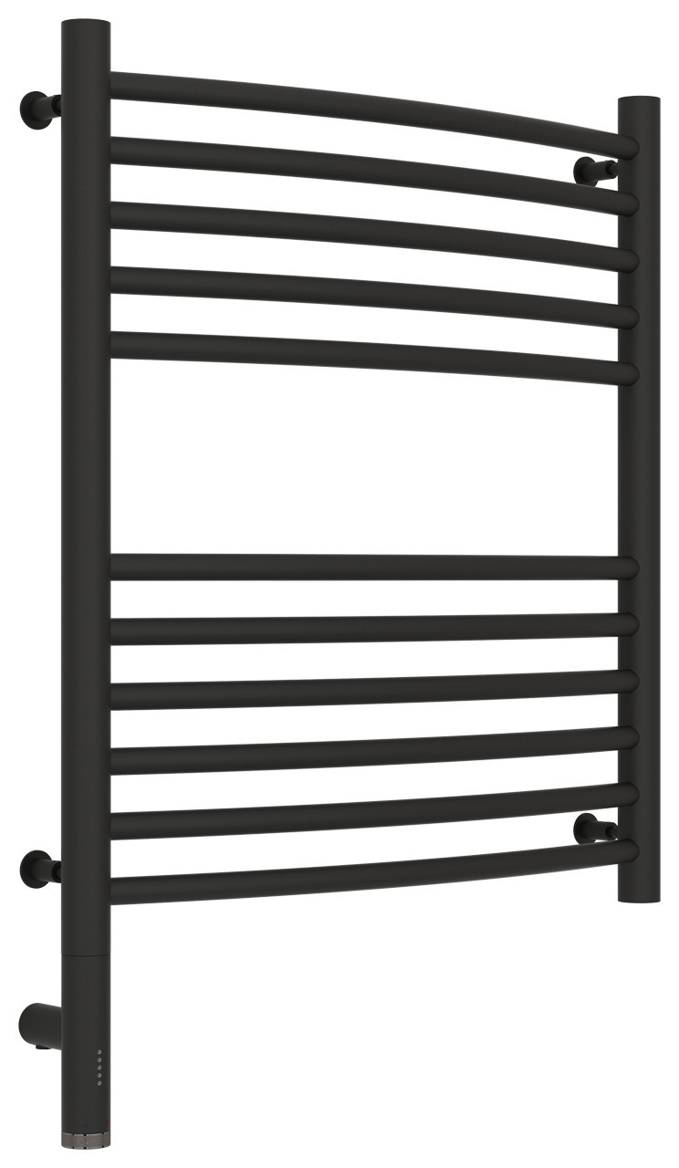 Полотенцесушитель электрический Сунержа Богема 3.0 выгнутая 600х500 МЭМ левый Тёмный титан муар