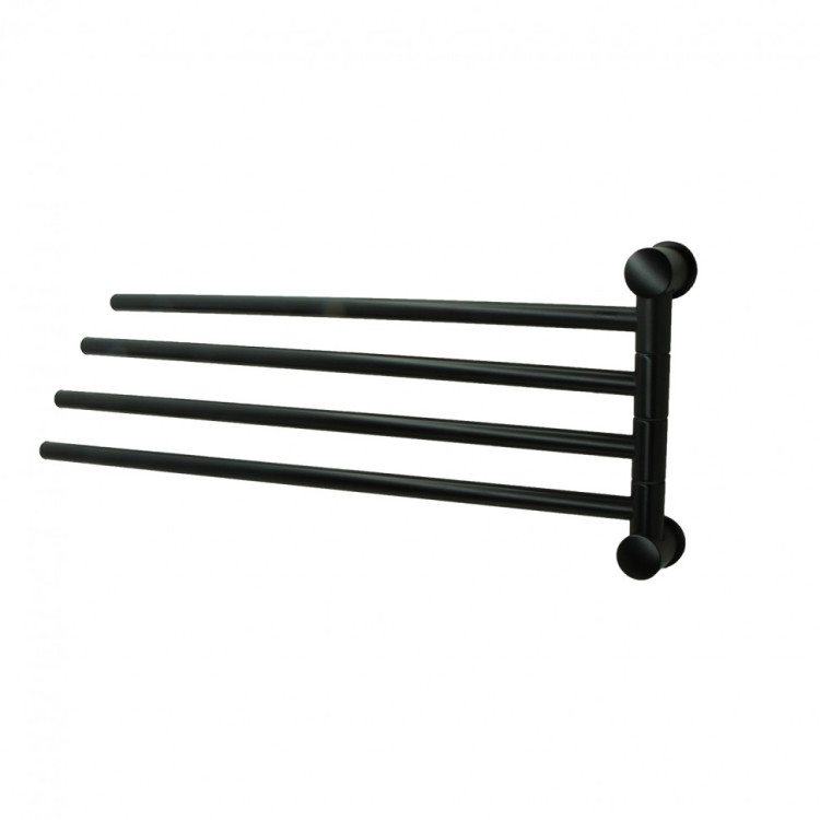 WasserKRAFT K-1034BLACK Держатель полотенец четверной