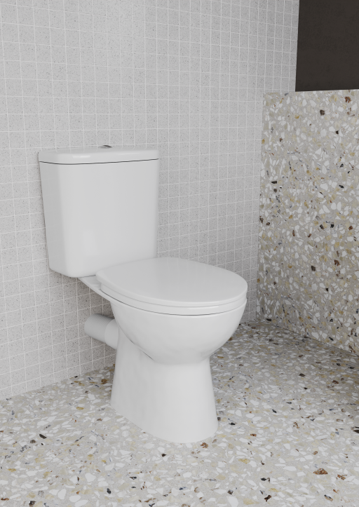 Напольный безободковый унитаз S10 SmoothFlush c термопластовым сиденьем микролифт