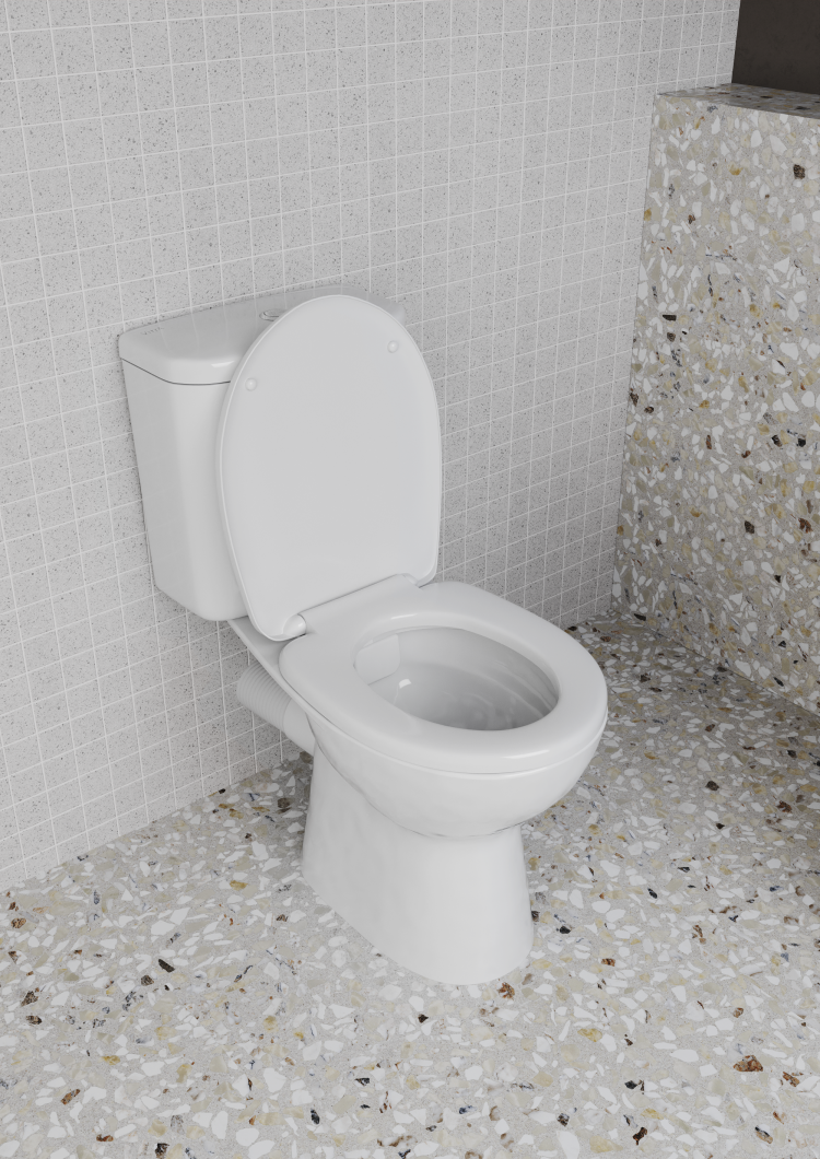 Напольный безободковый унитаз S10 SmoothFlush c термопластовым сиденьем микролифт