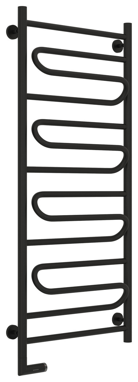 Полотенцесушитель электрический Сунержа Элегия 2.0 1200х500 МЭМ левый Матовый чёрный