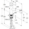Смеситель для кухни Kludi Steel 44851F860 с выдвижным изливом