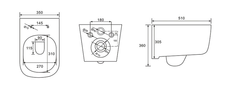 Комплект унитаз + инсталляция Aquatek SET AQUATEK ДИВА 4в1