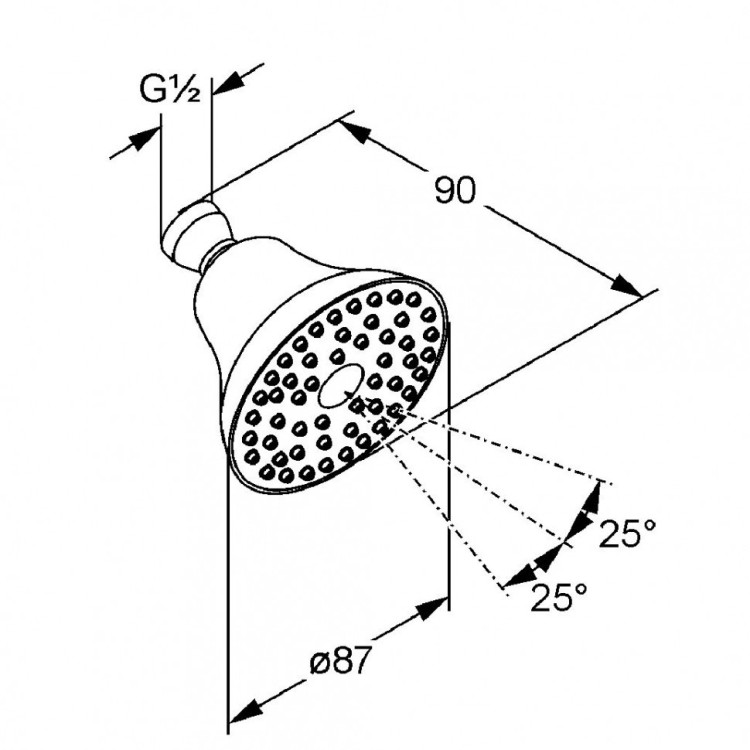 Верхний душ Kludi Freshline 6219105-00