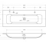 База под раковину подвесная с двумя выкатными ящиками Cezares ECO-CER-N-1000-2C-SO-PS-P