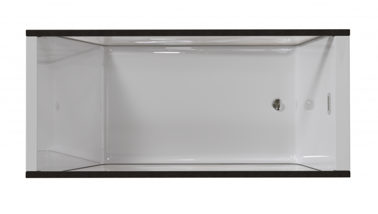 Ванна отдельностоящая 1Marka NEO 170*75 2 стекла (матовое серое)