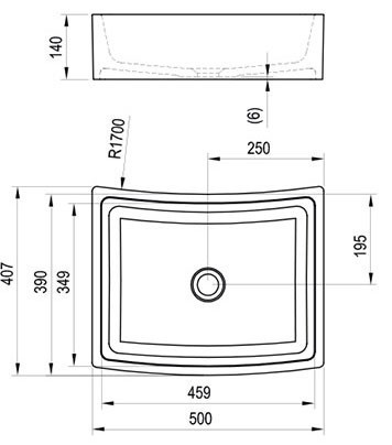 Раковина-чаша Ravak Formy 50 XJM01250000