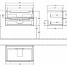 Тумба под раковину Villeroy&Boch Subway 2.0 80x42 подвесная