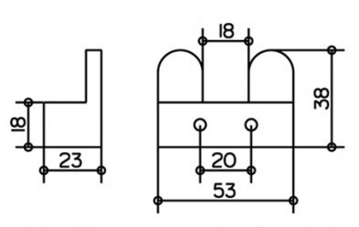 Крючок для полотенец Keuco Edition 300 30015 010000