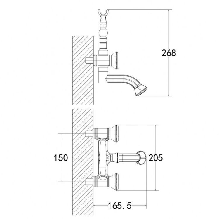 Смеситель Lemark Jasmine LM6614B для ванны