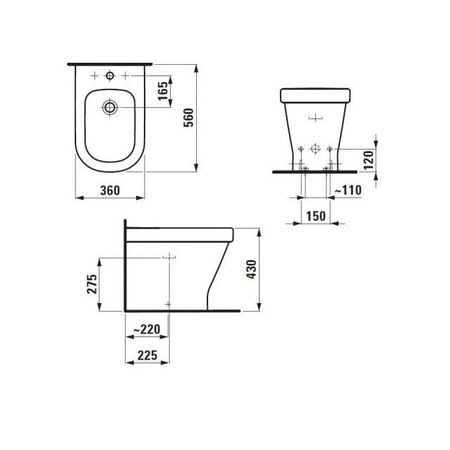 Биде Laufen LB 3 8.3268.1