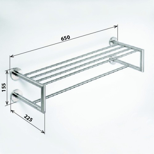 Полка для полотенец Bemeta Neo stainless 104205105