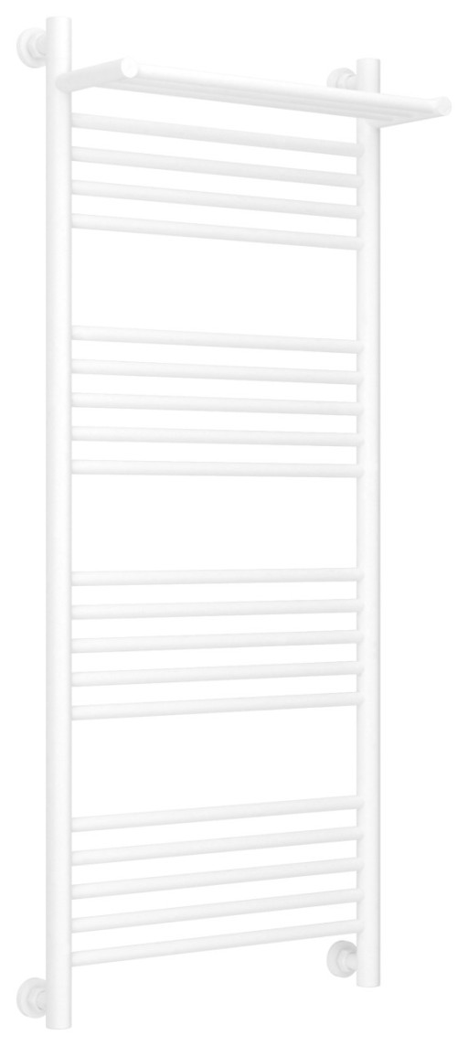Полотенцесушитель водяной Сунержа Богема с полкой+ 1200х500 Матовый белый