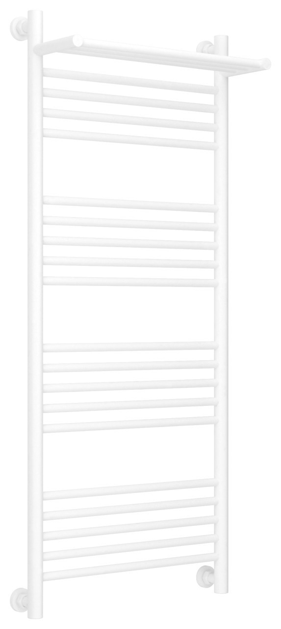 Полотенцесушитель водяной Сунержа Богема с полкой+ 1200х500 Матовый белый