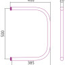 Полотенцесушитель водяной Стилье П-образный 500х400 резьба-сгон 1