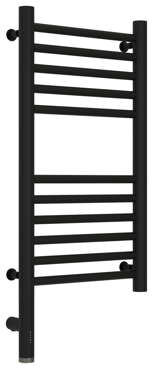 Полотенцесушитель электрический Сунержа Богема 3.0 прямая 600х300 МЭМ левый Матовый чёрный